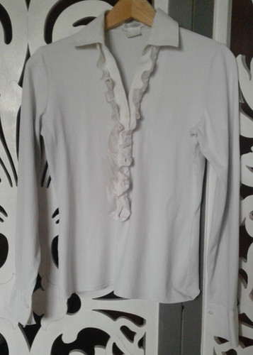 Maglia camicia bianca cotone - camicia,
