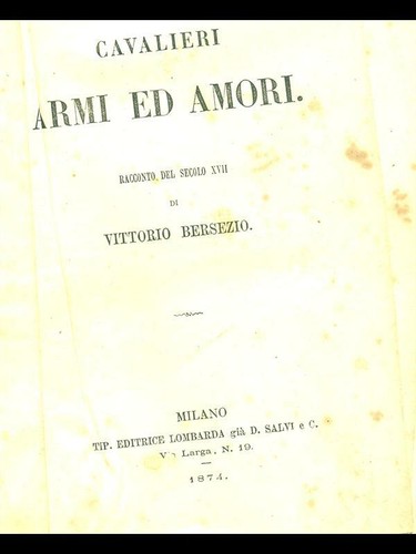 Cavalieri armi amori libri - cavalieri,