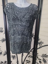 Maglione Vintage Pelle Tessuto