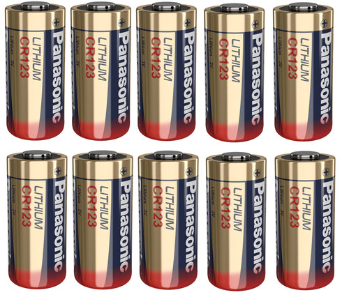 Batterie cr123 litio - 10, 3v