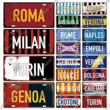 Targa Città Italiana Vintage