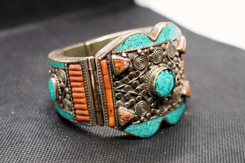 Bracciale tibetano argento - bracciale,