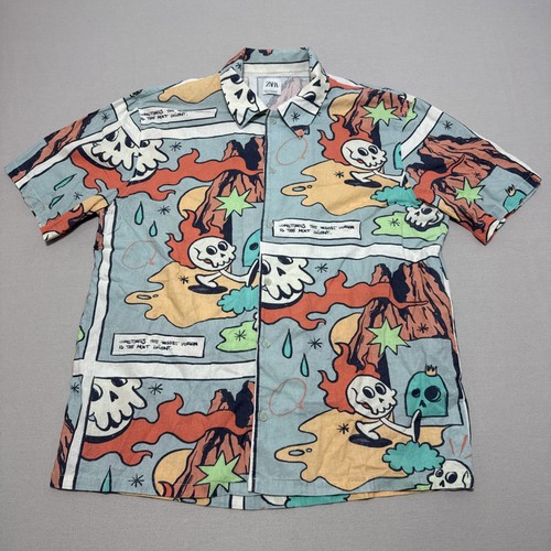 Zara camicia fumetto - zara, uomo