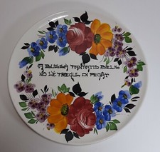 Antico Piatto con Motto