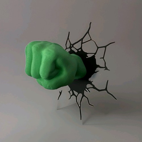 Hulk pugno decorazione muro - decorazione,