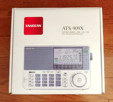 Sangean ATS-909X FM Multi Band Radio in Box Nice Condition Black