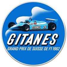 GRAND PRIX FORMULE 1 F1 1982 Ligier Matra JS19 LAFFITE STICKER AUTOCOLLANT GZ027