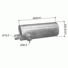 Silenziatore Marmitta per DAF