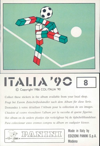 Mascotte italia n 8 - mascotte, n.8