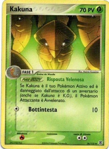 Pokemon carta kakuna 112 - pokemon,