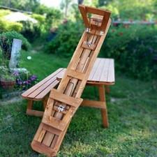 Panchina pieghevole lunghezza 200cm pronta all'uso