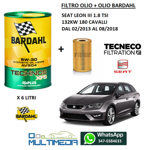 Kit filtro olio - olio,