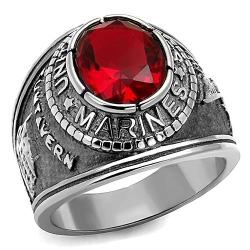 Anello uomo marines - us, vetro