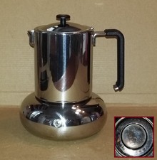 Caffettiera Principessa Lavazza da 6 tazze in Acciaio 18/10 con coprimanico nero