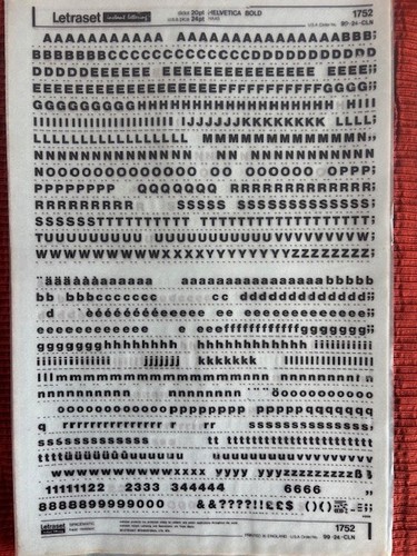 Letraset lettere istantanee - letraset,