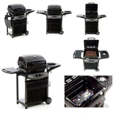 Barbecue piusaporillo con pietra lavica e fornello laterale da esterno giardino 