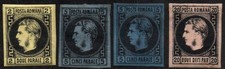 Romania Scott 29a,30a,30b,32a