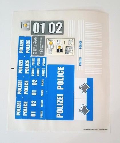 Lego 7744 foglio adesivo - lego,