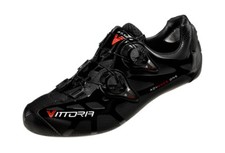 Scarpe ciclismo ciclismo Vittoria Ikon donna nere 39,5 tacchetta 3 bulloni nuove con scatola