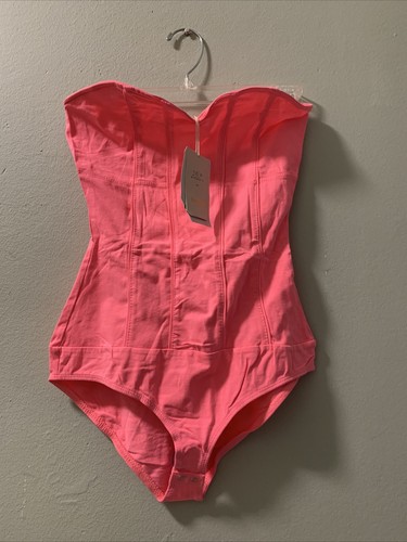 Body bustier rose fluo bershka - bustier,