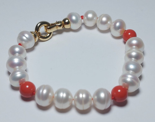 Bracciale perle naturali acqua - bracciale,