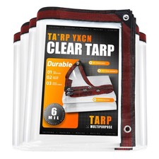 Clear Tarp 12 x 16 FT Medium