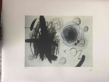 Joan Miro  Litografia off set cm 56x76 firma su lastra certificato