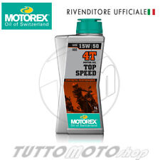 1 LITRO OLIO MOTORE MOTOREX TOP SPEED 4T 15W50 SINTETICO MOTOCROSS KTM 4 TEMPI
