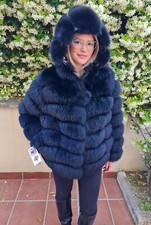 GIACCA PELLICCIA DI VOLPE NERA CAPPOTTO PELLICCIA DI VOLPE FOURRURE RENARD PELLICCIA VOLPE 狐皮