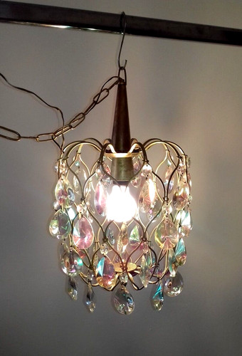 Lampadario vintage gabbia - lampadario,