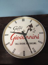 Orologio Da Parete Caffè Giovannini Pubblicitario Vintage Insegna