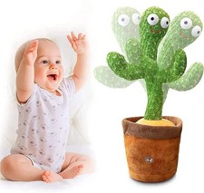 Peluche Ballerino Cactus Parlante Canta Balla Giocattolo Stimola Bambini Bimbi
