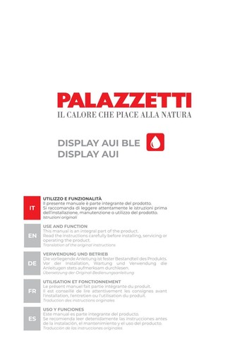 Manuale display caldaia pellet