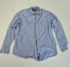 Camicia TIMBERLAND grande blu uomo manica lunga 100% cotone attrezzatura meteo