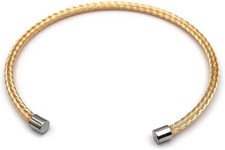 Bracciale donna cavo intrecciato braccialetto caviglia polso tipo nomination