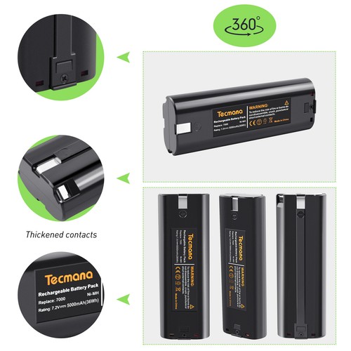 5000mah mh batteria - 7,2v,