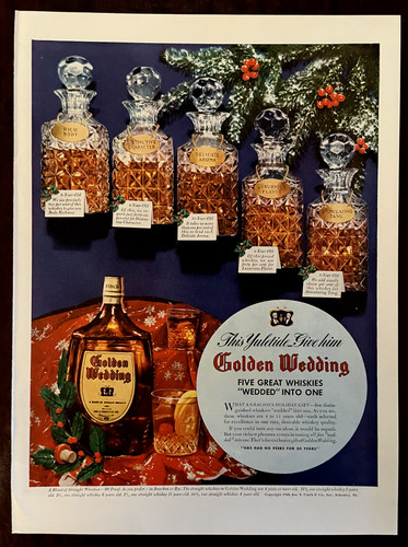 1940 golden wedding whisky - golden,