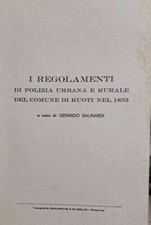 RUOTI POTENZA LIBRO SALINARDI REGOLAMENTI POLIZIA LOCALE 1853