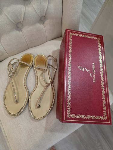 Sandali piatti oro rene - sandali,