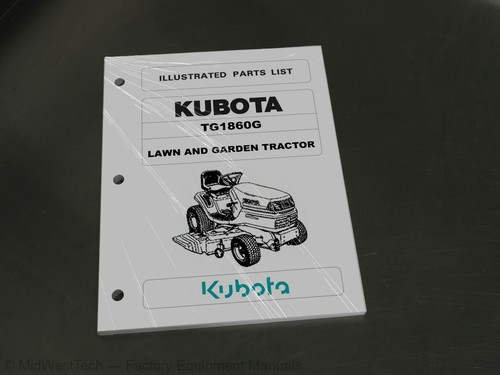 Kubota tg1860g manuale ricambi - tg1860g,