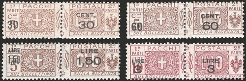 Italia 1923 pacchi - pacchi, postali