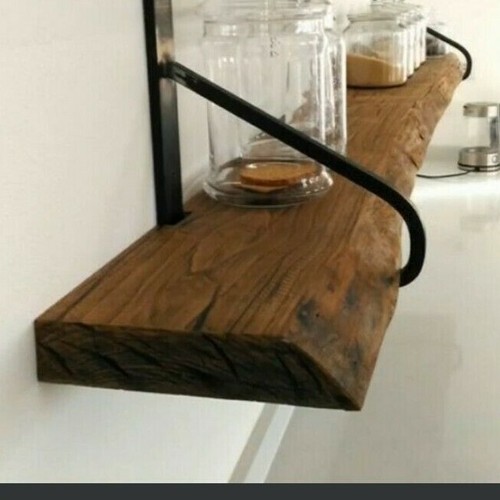 Mensola legno ferro stile - mensola,