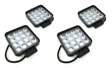 4 X Faro 48W Quadrato Faretto Led X Lavoro 16 Led Da 3W Profondità Auto Barca