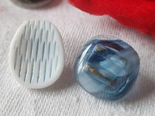 Duo Bottoni Antichi IN Vetro