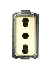 BTICINO MAGIC PRESA BIVALENTE COMPATIBILE CON 5180 PRIMA SERIE 2P+T 10/16A 