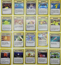 20 carte Pokemon addestramento trainer (4 set base)