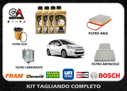 Kit tagliando citroen 2010 - citroen, c3