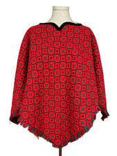 Poncho mantello reversibile