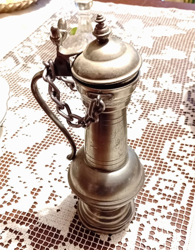 Brocca caraffa peltro con - caraffa,