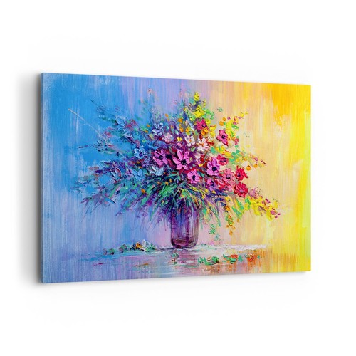 Quadro tela 120x80cm fiori - tela,